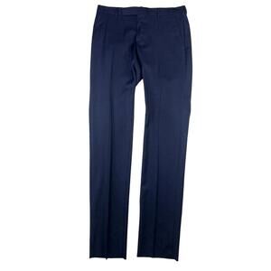 Ermenegildo Z Zegna Slim Fit Dress Pant Suit Trousers Blue Size EU 48 | 32 W